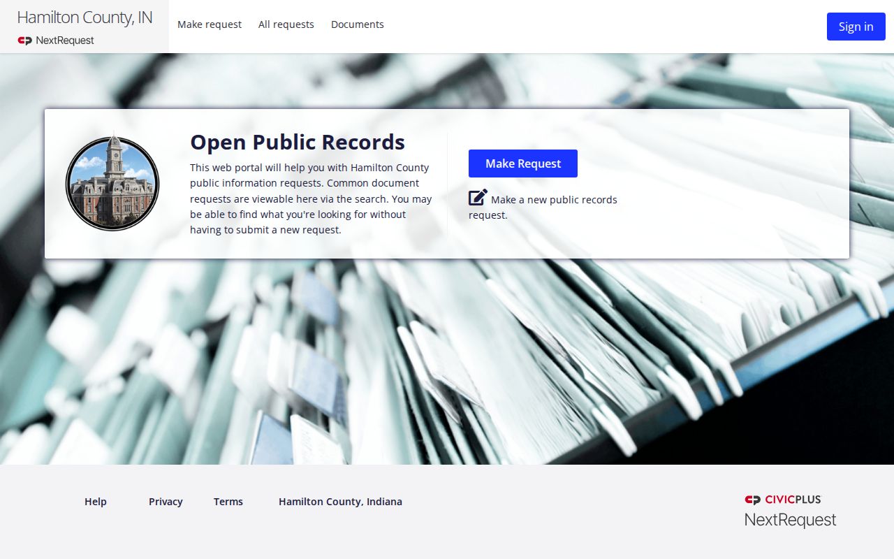 Westfield neighbors Hamilton County public records request