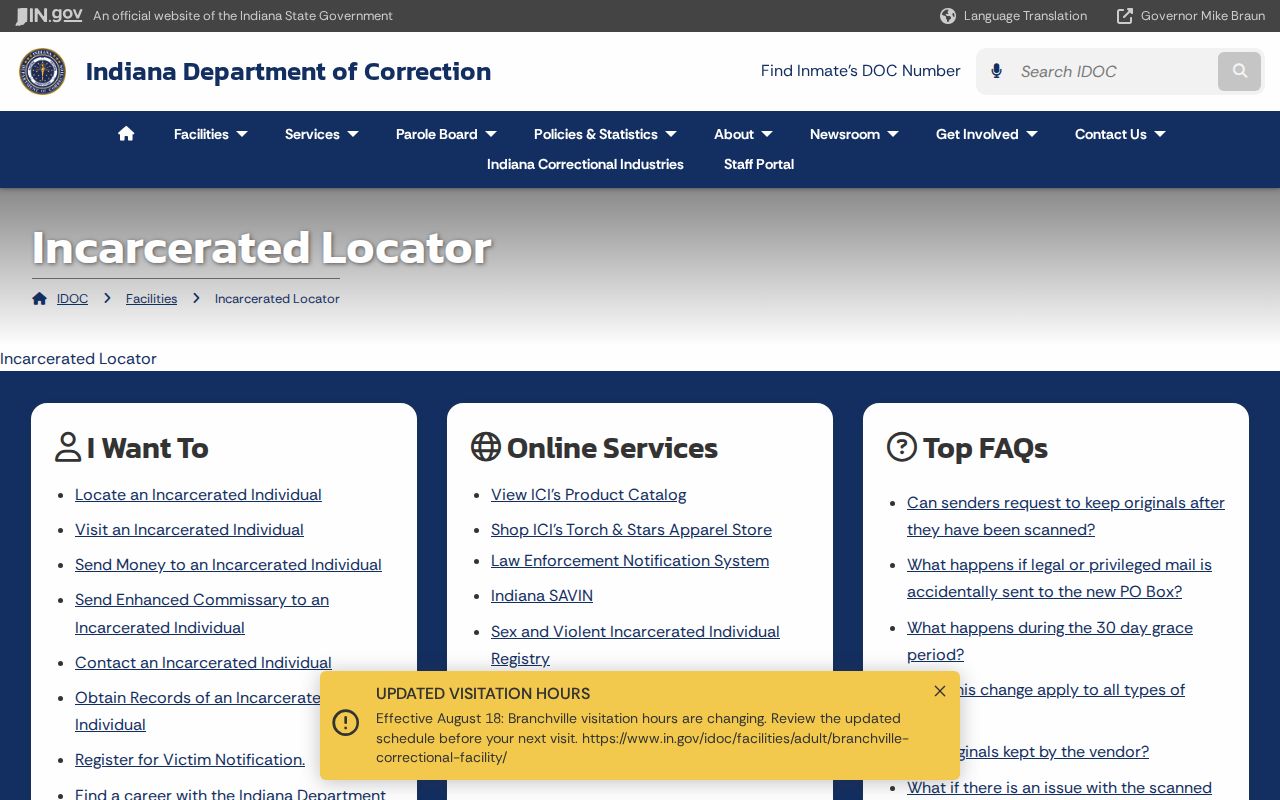 Westfield resident lookup Indiana incarcerated locator