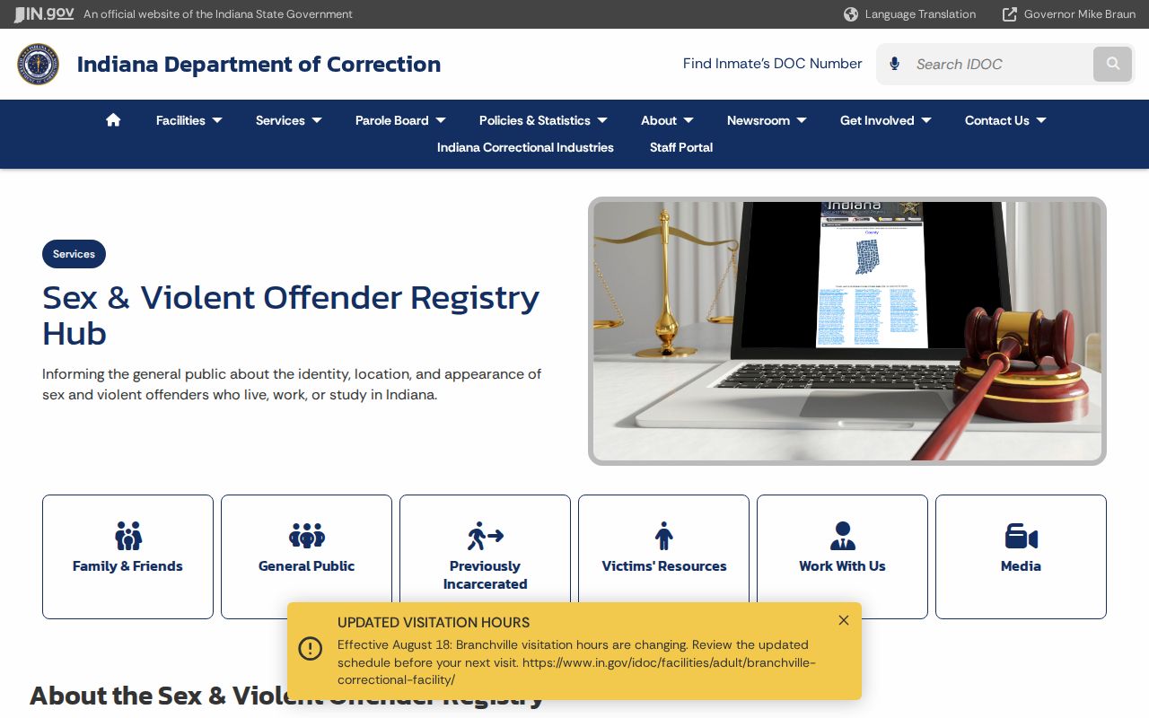 Westfield resident lookup Indiana offender registry hub